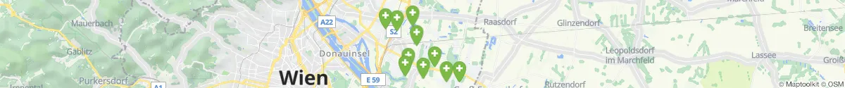 Map view for Pharmacies emergency services nearby Neueßling (1220 - Donaustadt, Wien)